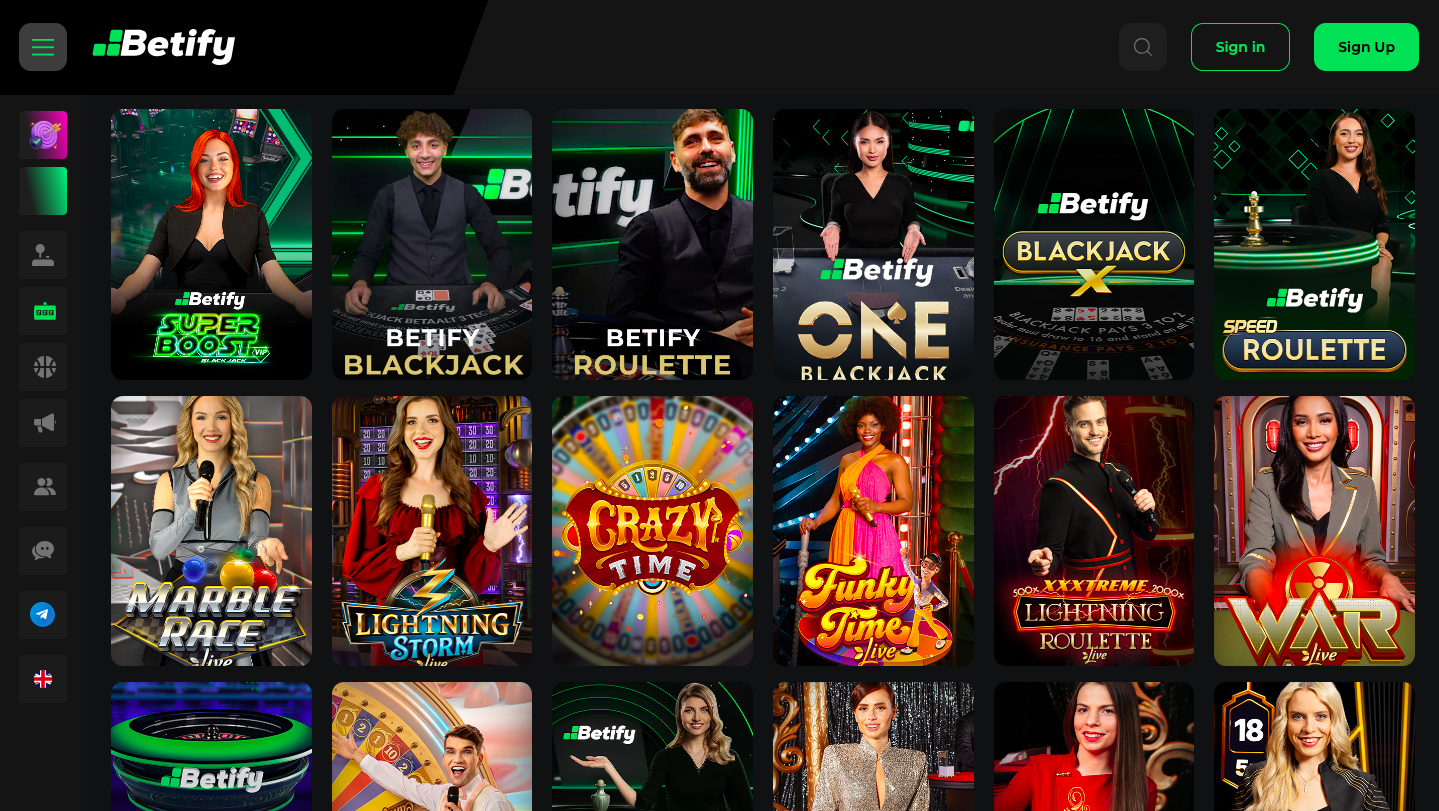Betify live casino review